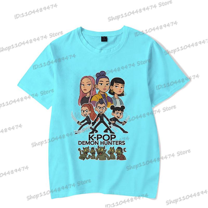Heißer Verkauf KPop Dämonenjäger 2025 T-Shirt Herren Damen Mode Pop Punk Anime T-Shirts Unisex Vintage Cartoon Sommer T-Shirts