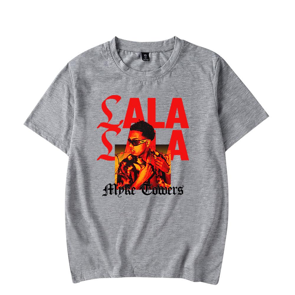 Myke Towers LALA Photo Tshirts Album Tour Merch Women Unisex Fashion Casual Short Sleeve Tee Streetwear