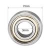 50pcs Bearing 2x5x2.5mm MR52ZZ MR62ZZ MR63ZZ MR72ZZ MR73ZZ MR74ZZ 4x7x2.5mm Deep Groove Ball Double Shielded Abec-3 Bearings