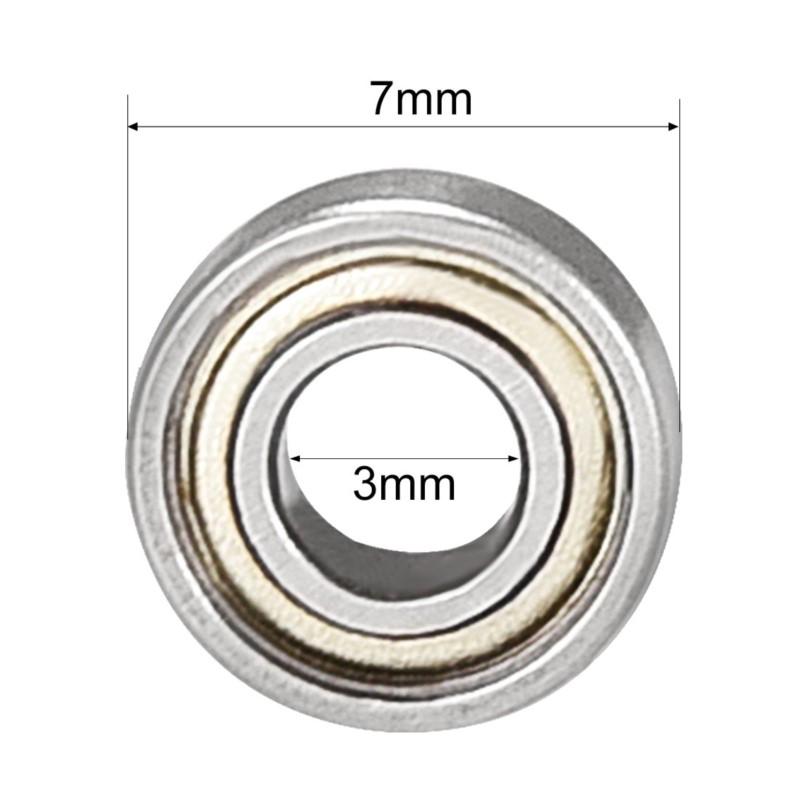 50pcs Bearing 2x5x2.5mm MR52ZZ MR62ZZ MR63ZZ MR72ZZ MR73ZZ MR74ZZ 4x7x2.5mm Deep Groove Ball Double Shielded Abec-3 Bearings