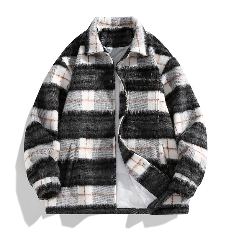 Woolen Coat Men's Autumn Retro Niche Lapel Jacket Design Cotton Casual Top