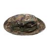 Militärstil Camouflage Eimerhut Outdoor-Aktivitäten Sonnenschutz Breiter Rand Faltbare Baumwollmischung Kappe