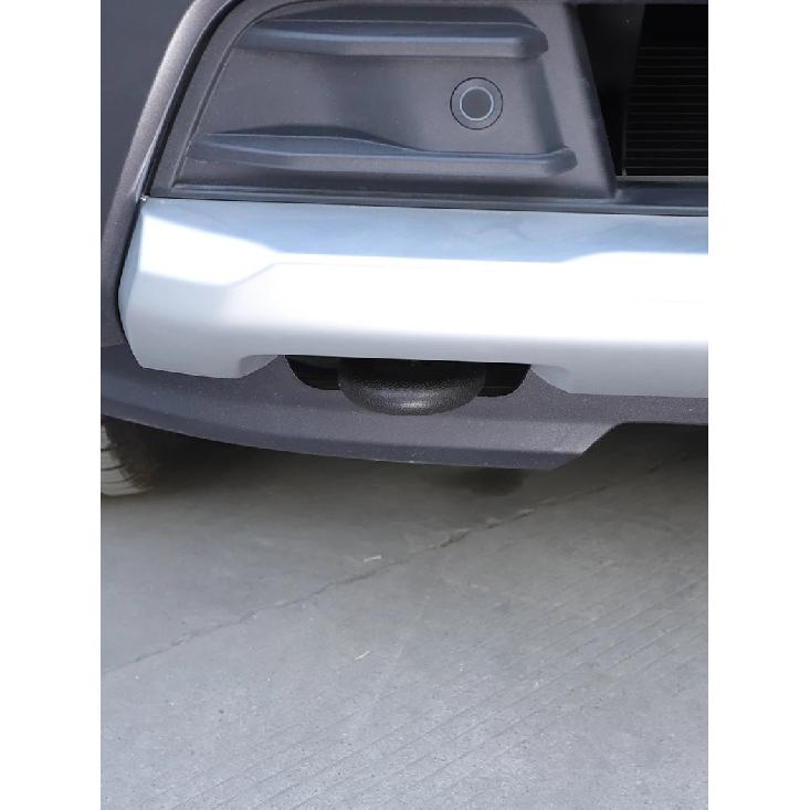 For Ford Ranger Ranger T9 2023-2026 TPE Black Car Front Tow Hitch Protective Cover Tow Hitch Trim Car Accessories
