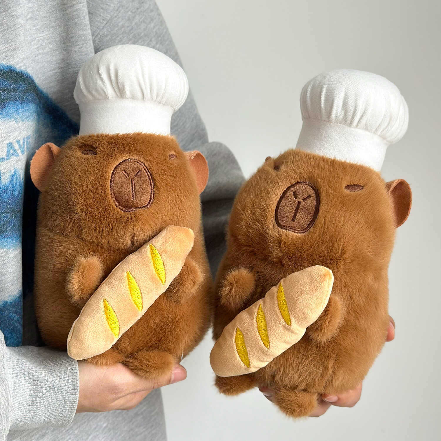 Кукла-капибара Baker Capybara, креативная плюшевая игрушка Chef Kapibala, большая подушка для сна Ragdoll Color not specified