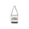 Casual College Style Cotton And Polyester Blend Bucket Bag Unisex Shoulder Bag Cream 3ABMS024N-07CRM