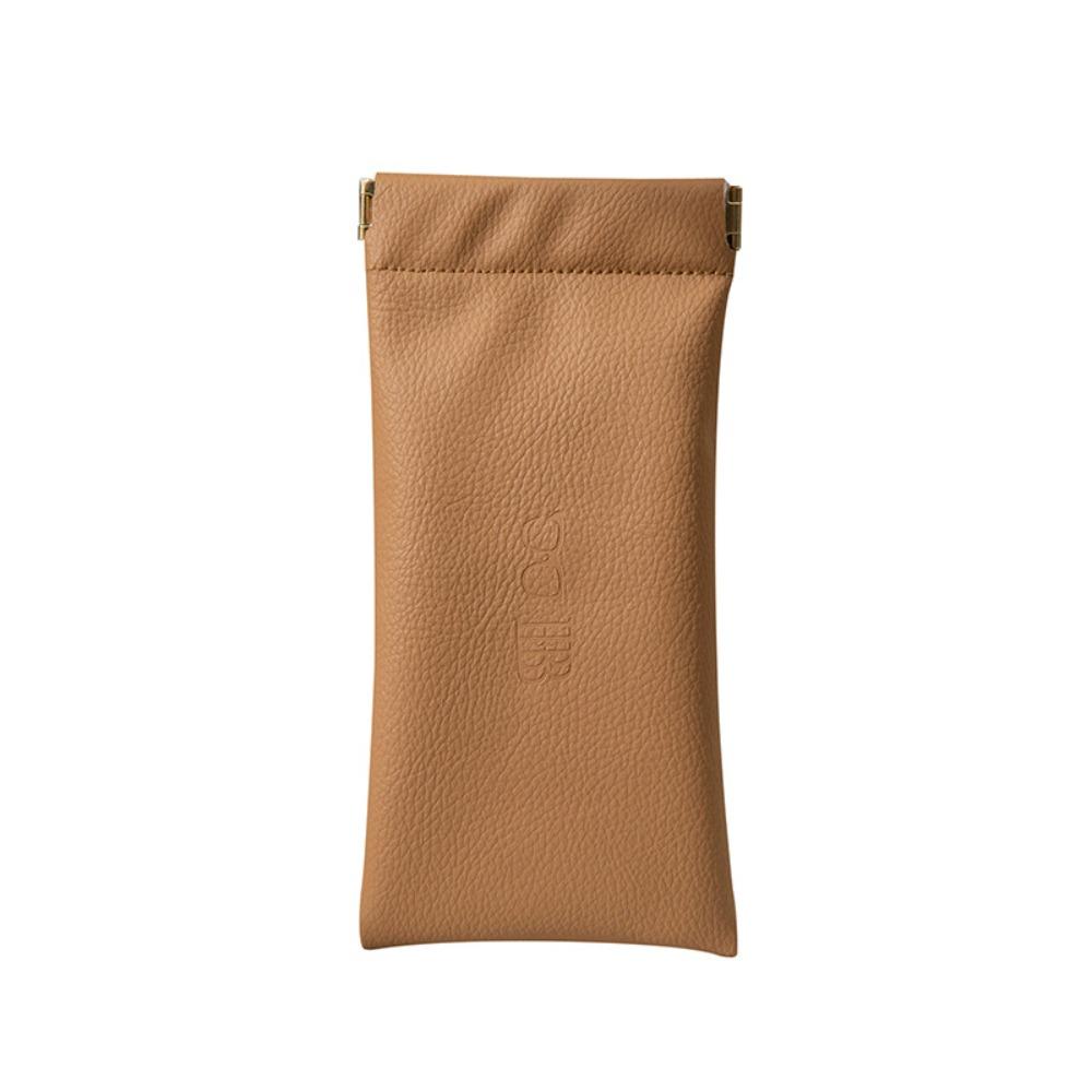 Closing Makeup Bag Sunglasses Pouch Eye Glasses Holder Eyewear Protector Case Leather Glasses Case
