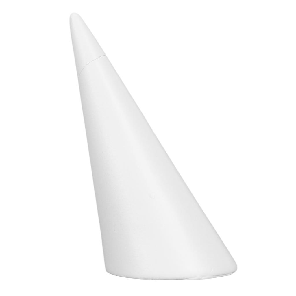 Ring Holder Cone Shaped Jewelry Ring Display Holder for Engagement Or Wedding Rings White