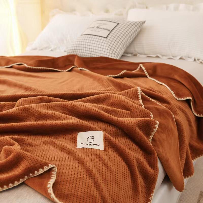 Gute Qualität, King-Size-Bett, superweich, für den Winter, warmes Flanell-Bettlaken, doppelseitig, dicke Korallen-Fleece-Decke, Nickerchen-Überwurf
