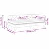 Corner Bed Frame Cream 90 X 190 Cm Fabric