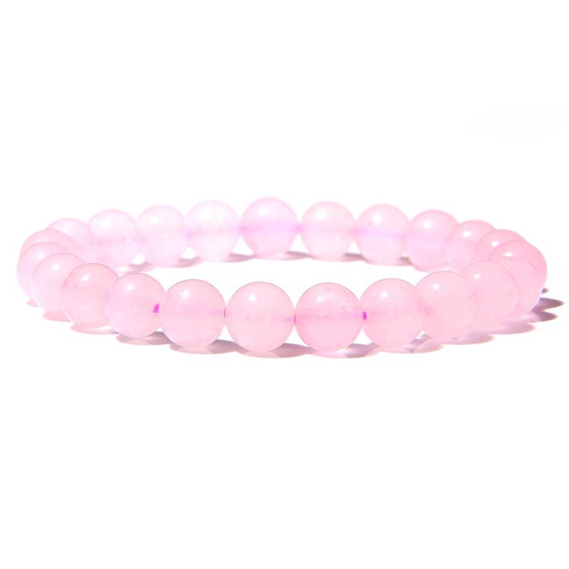 8Mm Natural Stone Bead Bracelet Men's Turquoise Elastic Bracelet.