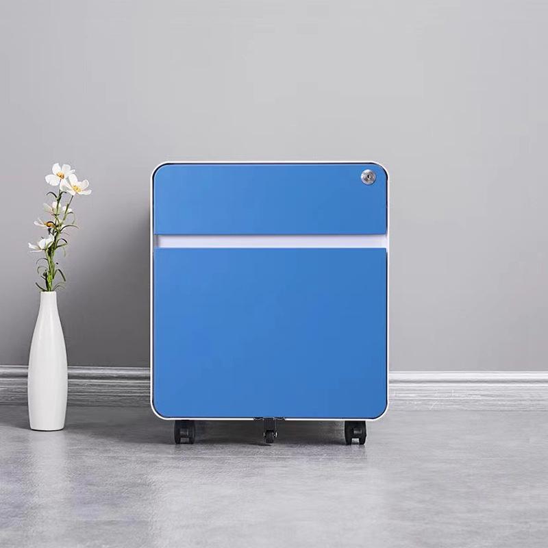 Mobile Metal Filing Cabinet with Lock - Under Desk Office Storage Drawer