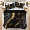 Fashion Texture Letter Duvet Cover Set 1 Duvet Cover With 2 Pillowcases High-Definition Print Home Dorm Room Decor