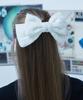 Vvv Check Glitter Tweed Ribbon Hairpin_White