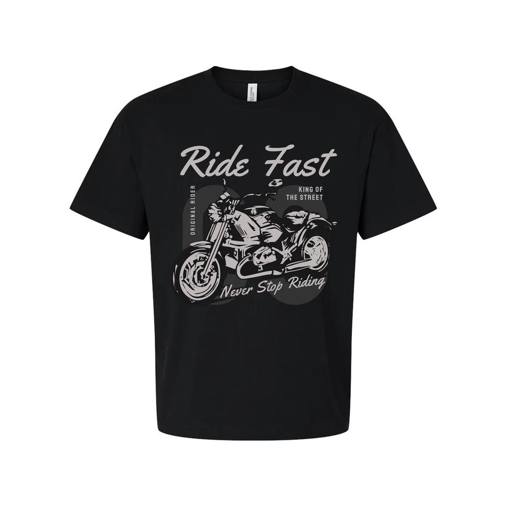 Fahr schnell Motorrad Grafik T-Shirt Für Männer und Frauen Mit Nie Aufhören Zu Fahren De