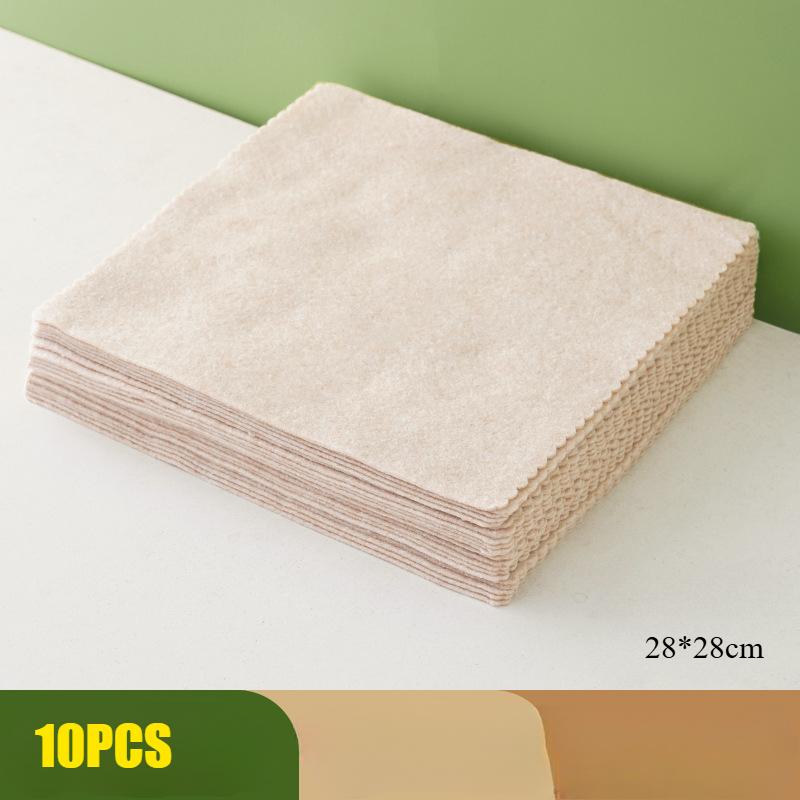 Plant Fiber Kitchen Rags, Household Super Absorbent Cleaning Cloths, Oil-free Cleaning Scouring Pads