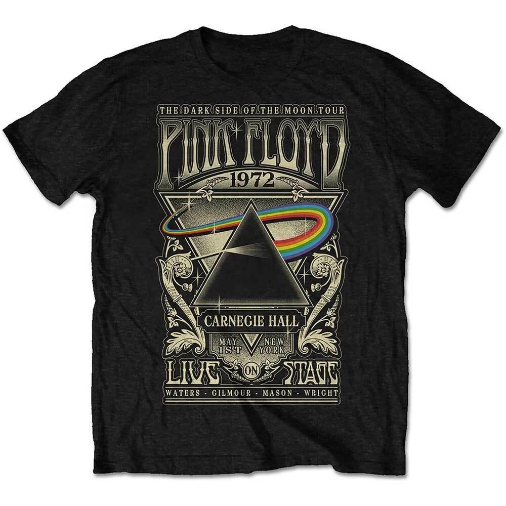 Pink Floyd Carnegie Hall Poster Official T-Shirt High-end Luxury Is for Both Men and Women Top Y2k 4XL