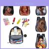 Afro Afrikanische Schönheit Schwarze Prinzessin Schulrucksack Mit Glattem Reißverschluss Und Verstellbaren Trägern
