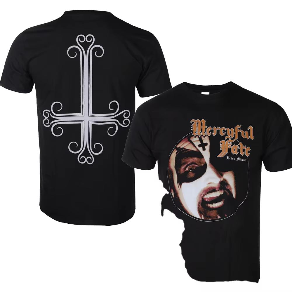 2025 Mercyful Fate Grafik Baumwollhemd Unisex Männer Frauen Sommer Kurzarm Mode Marke Luxus Lässig Vintage Retro Tägliches T-Shirt