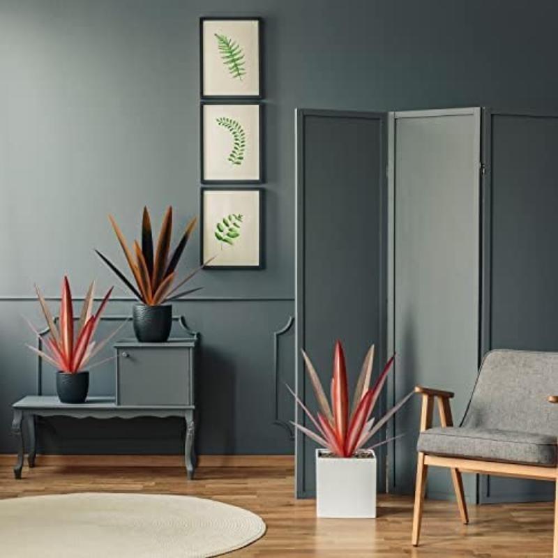 27cm/10.6in Tequila Rustic Sculpture Metal Agave Plant Home Decor Rustic Hand Painted Garden Ornaments