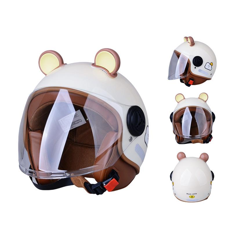 New Parent-child Helmet Motorcycle Helmet Bicycle Electric Vehicle Cartoon Helmet