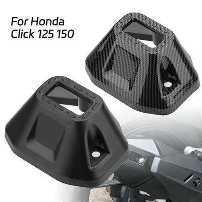 Motorcycle Muffler Tip Cover Glossy Carbon Fiber Black Exhaust Tip Garnish Accessories For Honda Click 125 150