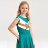 Cheerleading Uniform Set Girls Student Sports Meet Performance Stage Dance Outfit Green