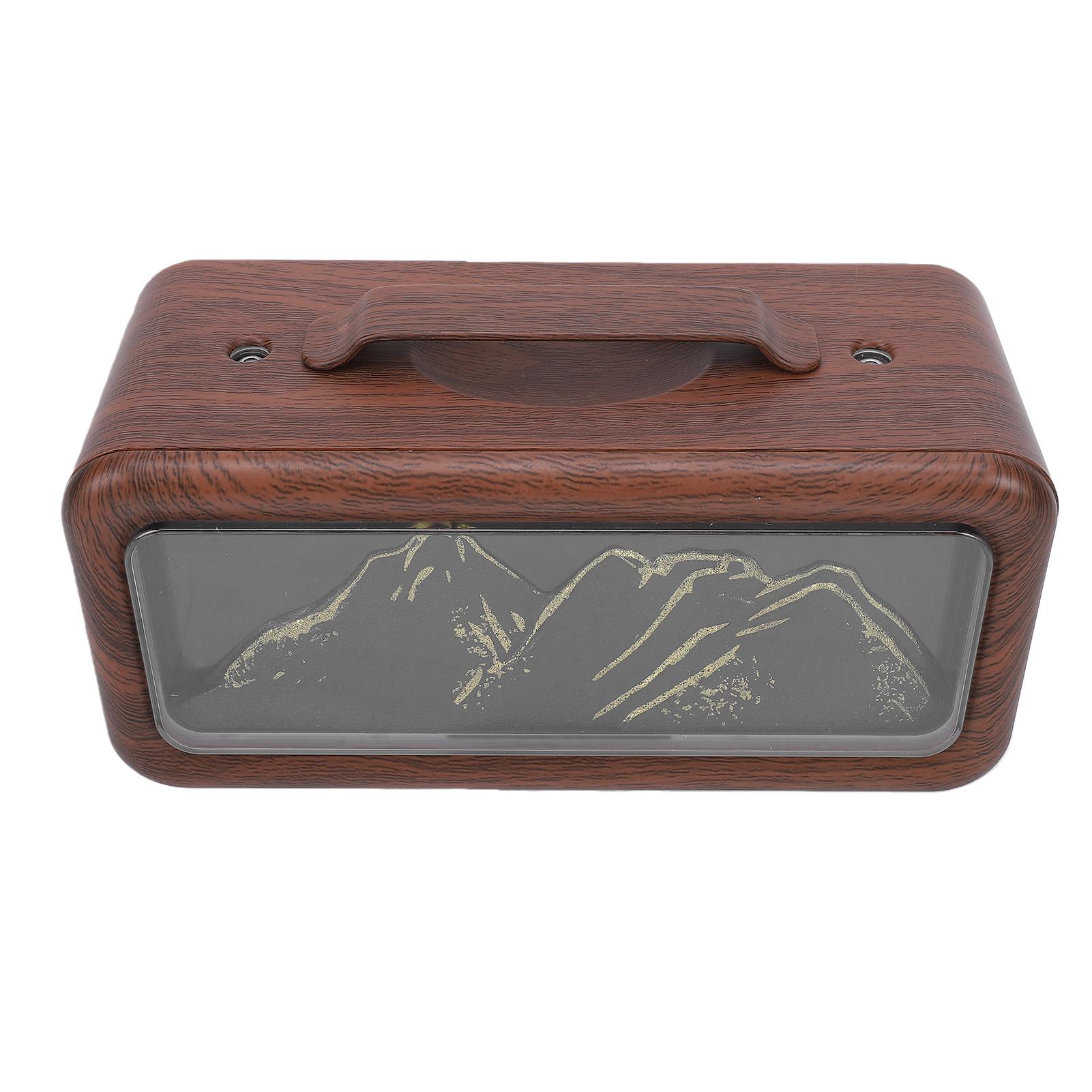 

Essential Oil Diffuser Humidifier 600ml USB Dual Spray Mountain Humidifier Aromatherapy Diffuser with Light for Home Light wood grain