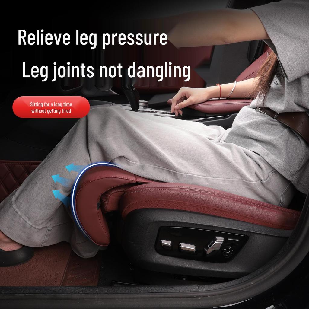 Universal Car Seat Cushion with Leg Support - All-Season, Driver & Passenger Use