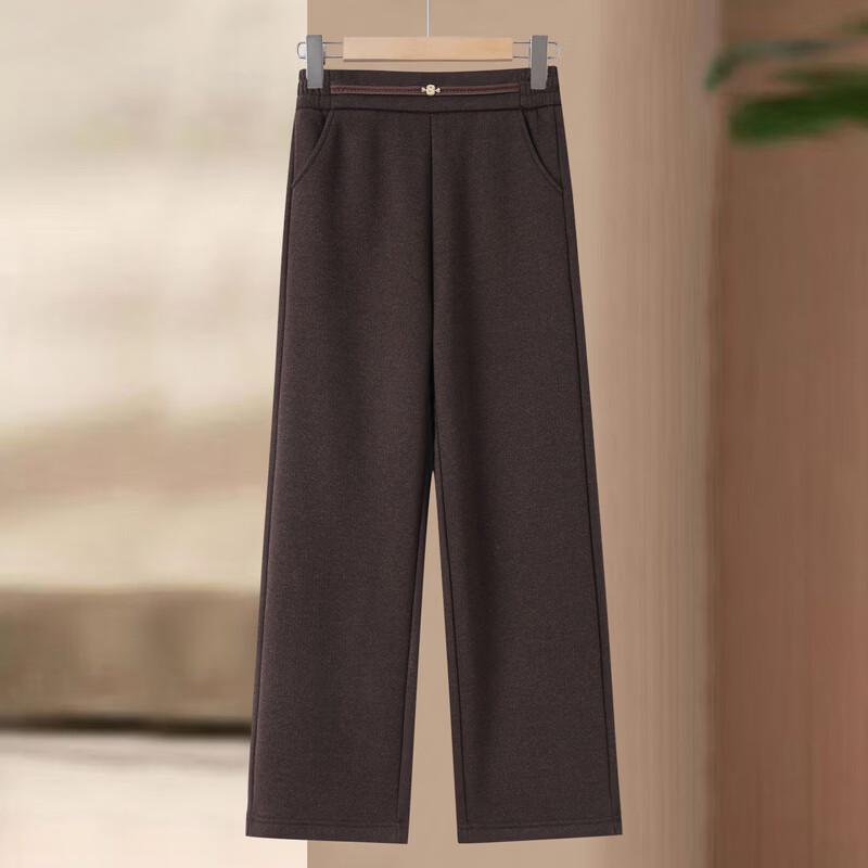 Hodo Women's 2025 Winter Fleece-Lined Warm Straight Pants