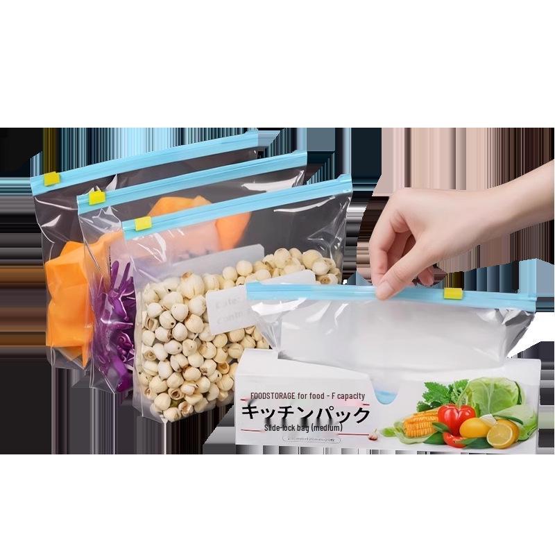 Food-Grade Self-Sealing Storage Bags for Nuts, Dense Plastic, Zippered Fresh-Keeping Refrigerator Bags