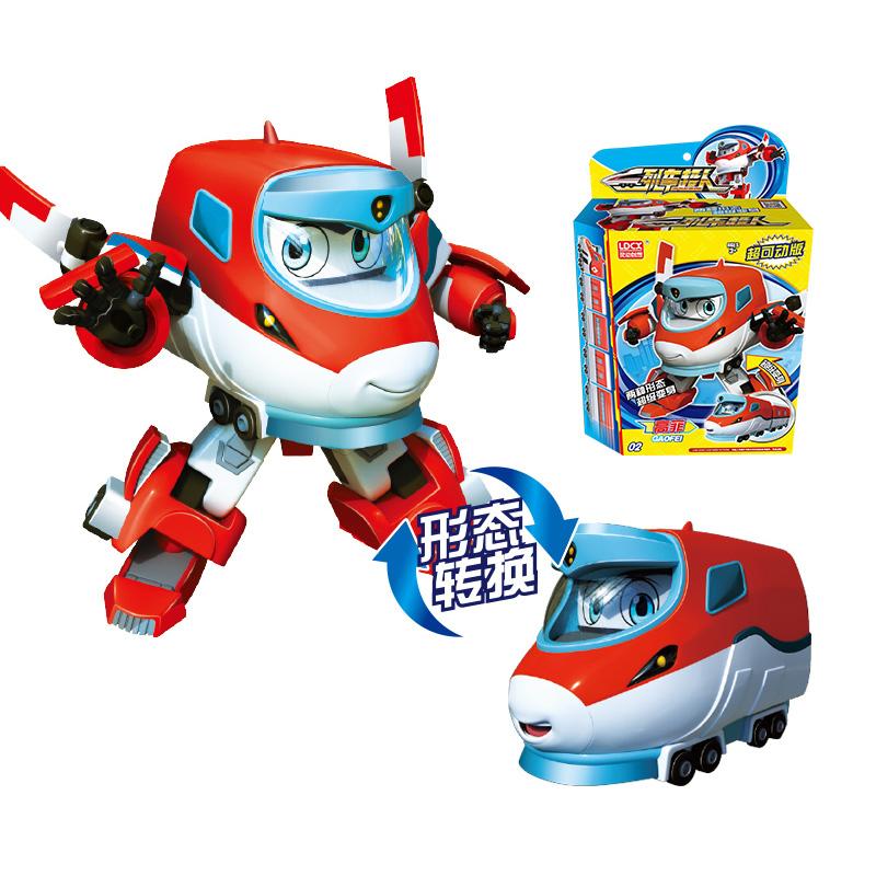 ABS Mini China High-Speed Railway Super Train Robot Transformation Toy Deformation Car Action Figure CHSR Toys for Kids Gift