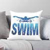 Swim Swimming Triathlete Square Pillowcase Polyester Linen Velvet Pattern Decor Throw Pillow Case Room Cushion Cover Wholesale