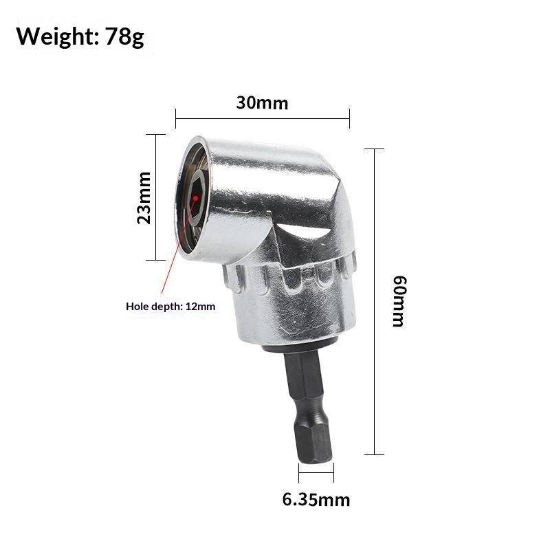 105° Angle Screwdriver Joint Electric Drill Corner Attachment Extension Socket Tool For Screwdriver For Home Diy Woodworking