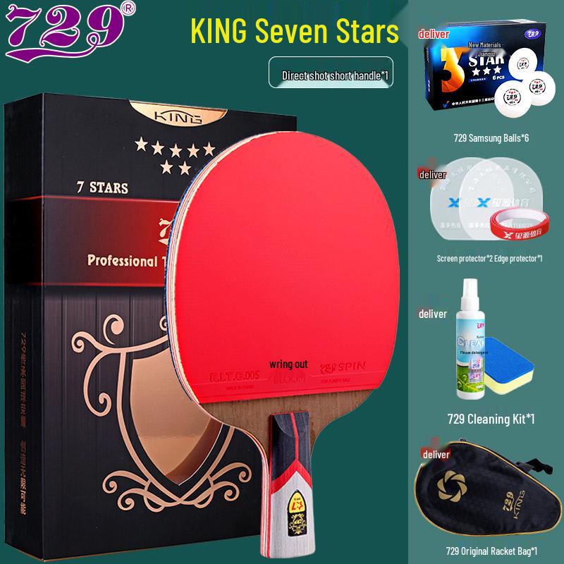 Friendship 729 Table Tennis Racket Set: 3-Star and 4-Star Professional Grade, Includes Two Rackets for Children and Students.