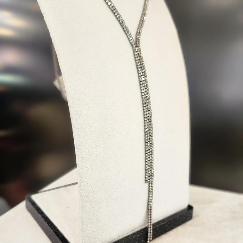 Atria Rope Y-Shaped Long Necklace SNHNEDG0002WHF