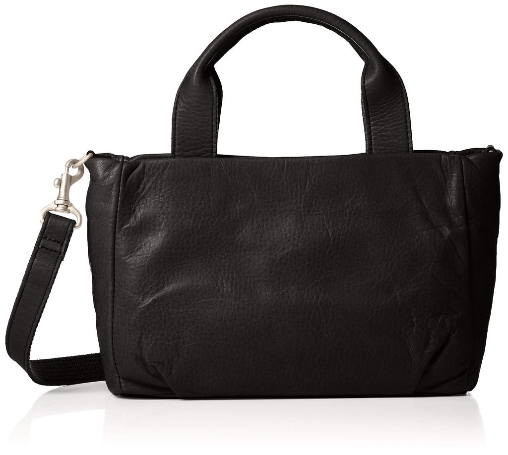 Light Cowhide Shoulder Bag with Handle 10 Black [Applause] 37-5034