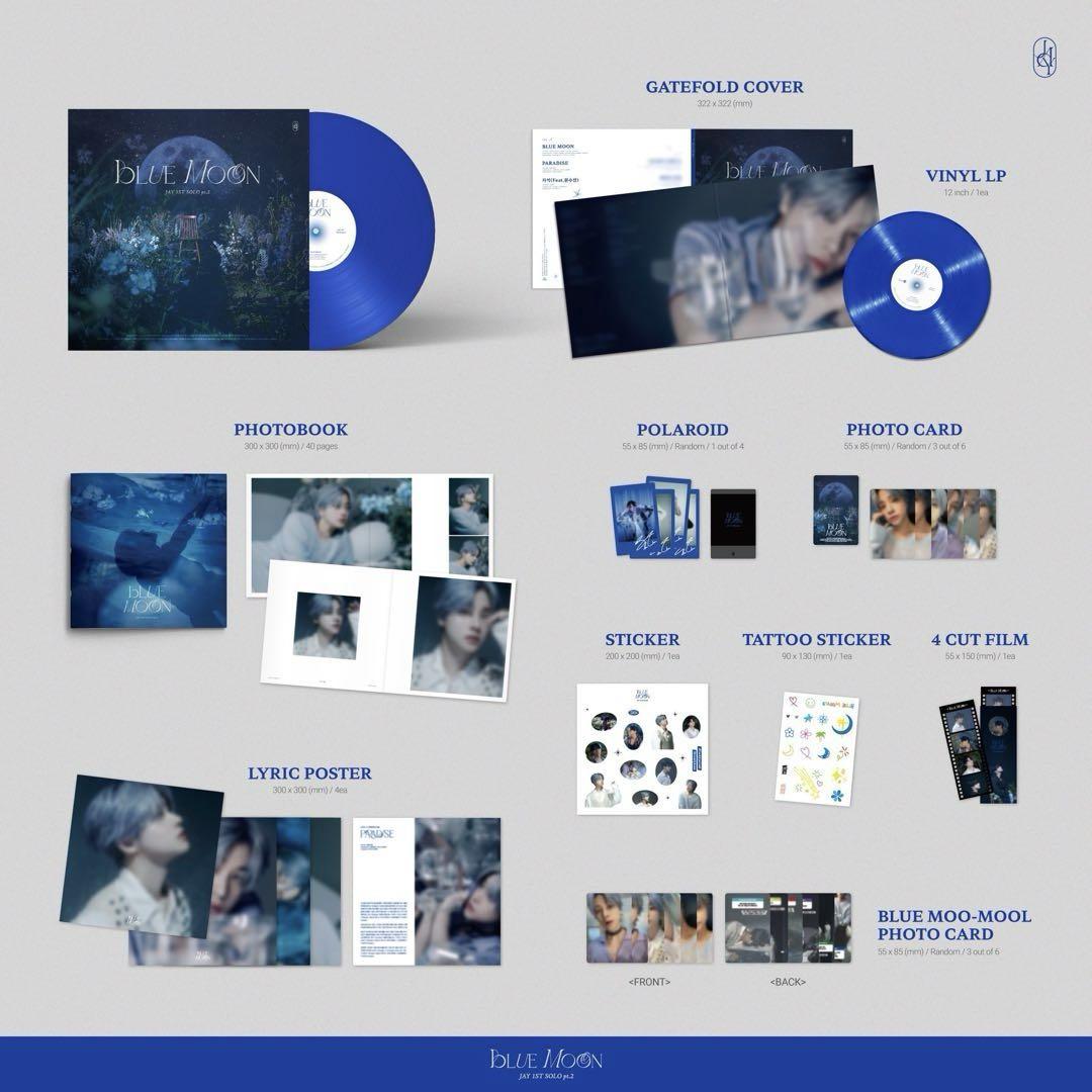 

[USED] iKON Jinhwan JAY BLUE MOON LP Album