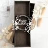 Wreath Cutting Dies for Photo Scrapbooking Card Making Decorations Embossing Stencils Happy Birthday Die Cuts