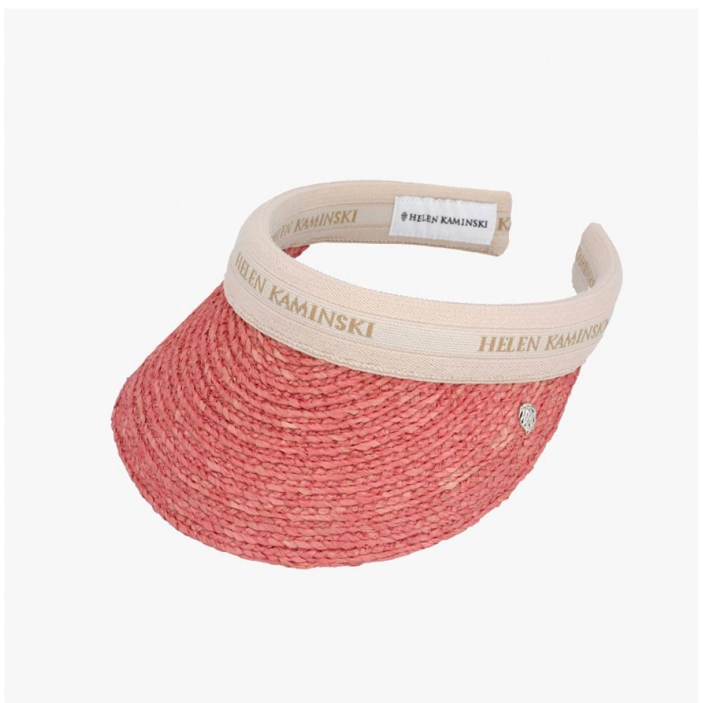 Helen Kaminski Bianca 8 Pomelo Natural Logo Visor Sun Cap Hat52204