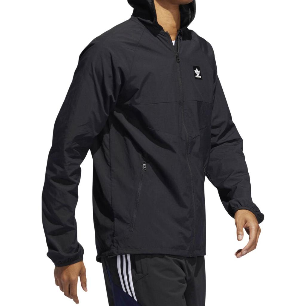 Adidas Originals Trefoil Sports Hooded Casual Jacket Men Jacket Black DU8322