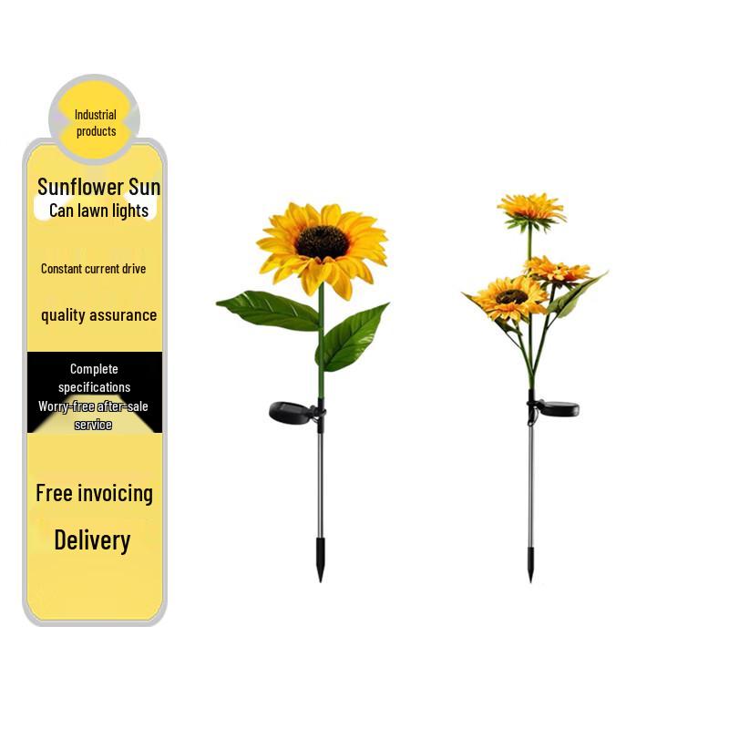 Ailangke Solar LED Sunflower Garden Stake Light