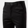 Men Suit Pants Slim Fit Solid Color Zipper Button Closure Straight Formal Business Style Pockets Office Dating Long Trousers
