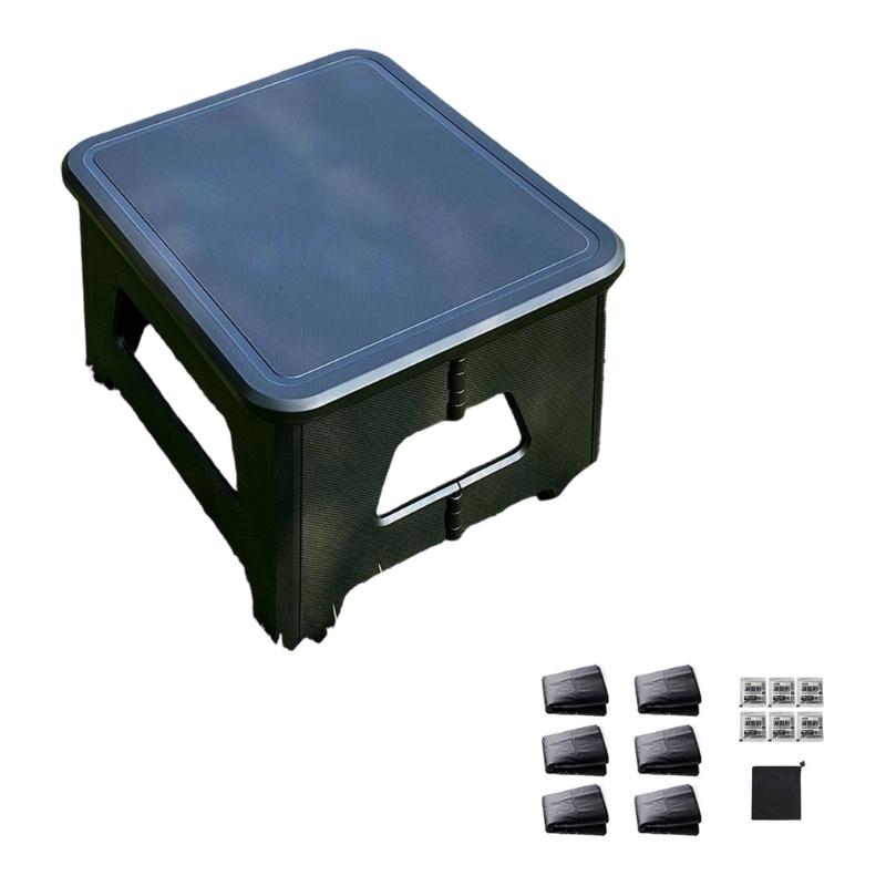 Foldable Outdoor Toilet For Adults Camping Travel Antislip Seat Sealed Structure Leak Proof Disposable Bags Included