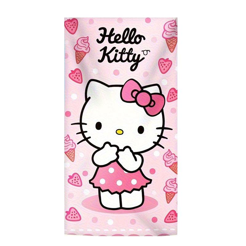 

Hello Kitty Beach Towel - Breathable Quick-Dry Soft Sandproof Sunscreen Towel, Ideal Valentine Gift for Surfing, Swimming & Yoga W40*H60(CM)