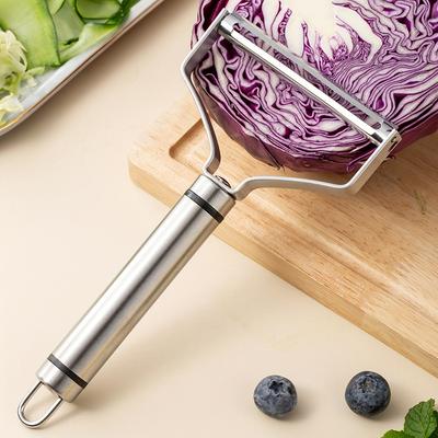 Grattugia per Verdure Grande in Acciaio Inossidabile - Affettatrice Multifunzionale per Frutta e Verdura, Tagliaverdure Manuale per Insalate e Preparazione in Cucina