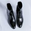 New Luxury Brand Men Designer Ankle Boots High Top Genuine Leather Chelsea Boots Classic Dress Business Outdoor Shoes