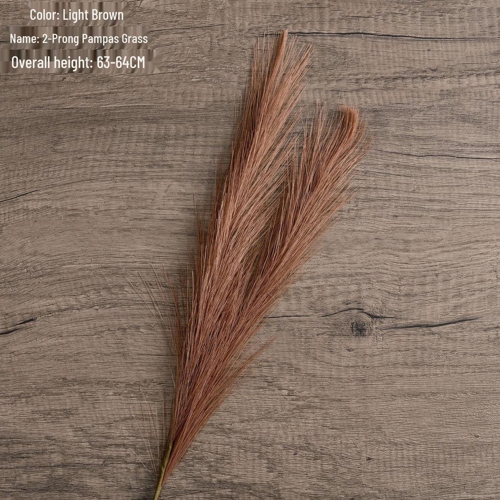 INS Style Pampas Grass & Green Plants Artificial Flowers for Wedding Decor & Crafts