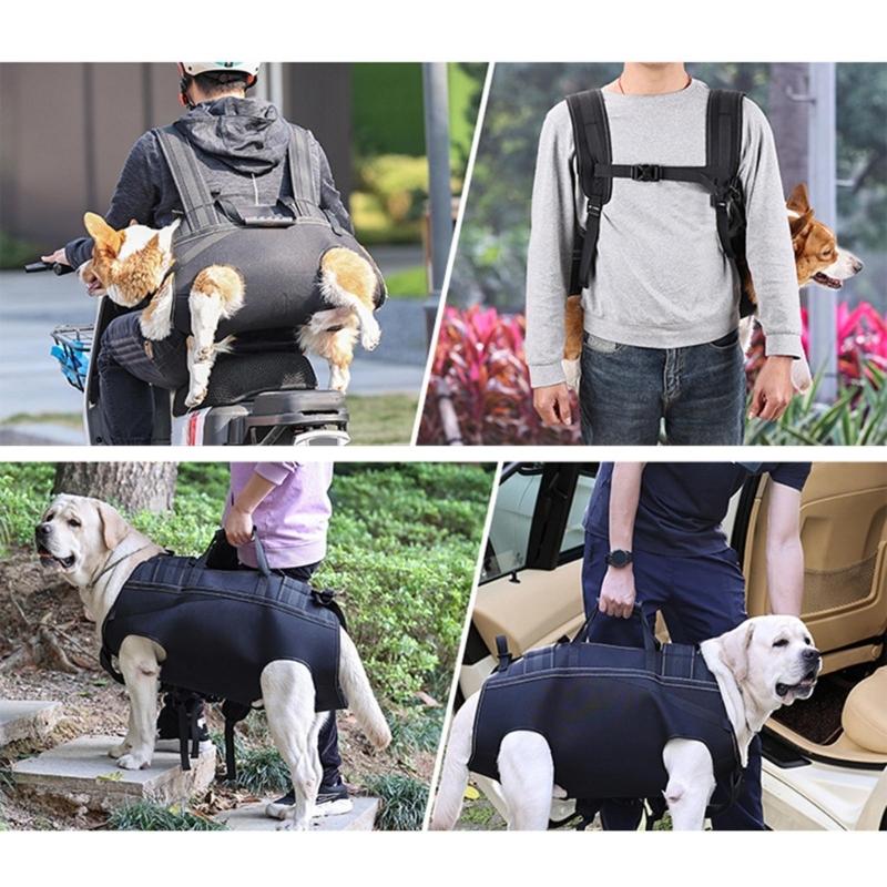 Imbracatura di Supporto per Zampe del Cane con Maniglie per Sollevare e Trasportare per il Recupero Post-Chirurgico delle Articolazioni e delle Zampe del Cane