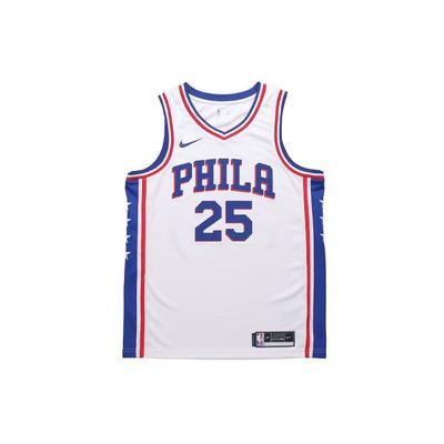 NBA Rychleschnoucí basketbalové tílko Sezóna 2020 Philadelphia 76ers Simmons Ne. 25 Pánské topy Bílá CW3605-105