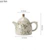 Bamboo Patterned Ceramic Teapot Single Pot Kung Fu Tea Set Teas Maker Filter Kettle Tea Kettle Teas Making Utensils Teaware Tool